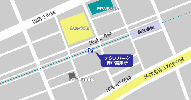 神戸営業所地図